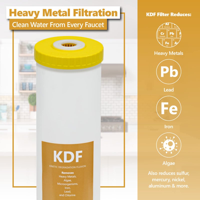 Express Water â€“ Kinetic Degradation Fluxion Replacement Filter â€“ Whole House Heavy Metal Replacement Water Filter â€“ KDF Catalytic Carbon High Capacity Water Filter â€“ 4.5â€ x 20â€ inch - Image 2